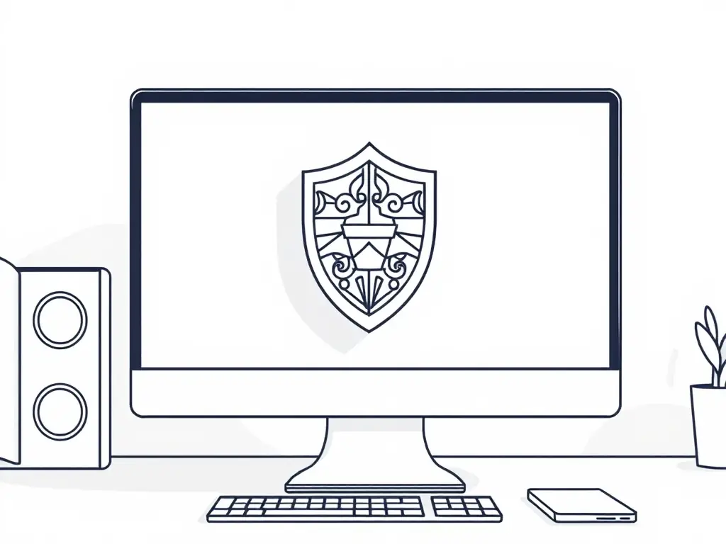 A graphic illustration showing two overlapping shields, symbolizing the survivor benefits and continued financial support for the surviving partner in a joint life annuity.