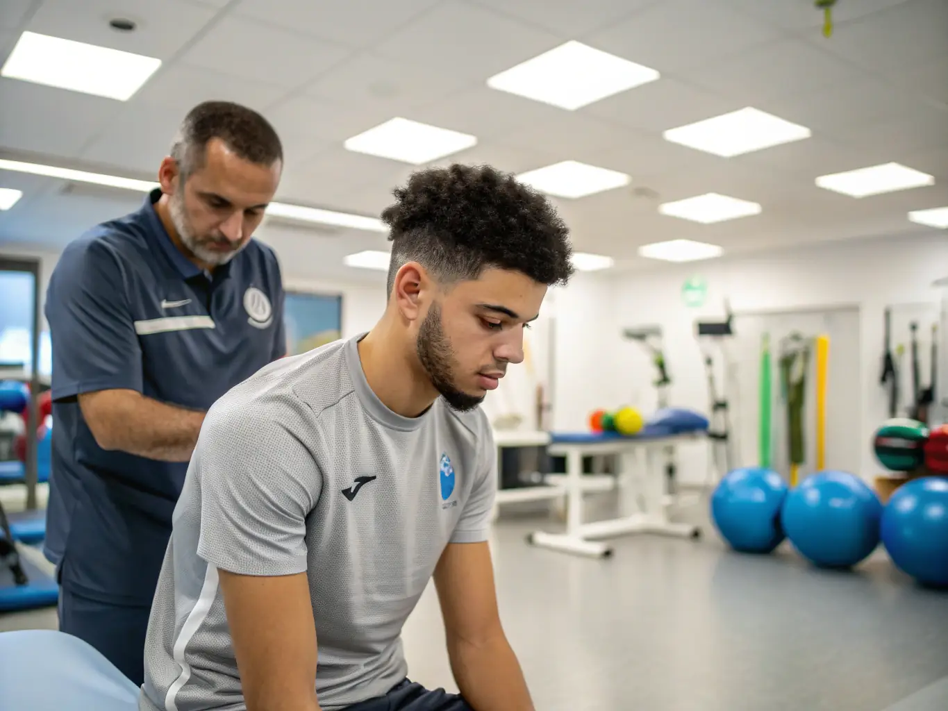 A patient undergoing physical therapy as part of their rehabilitation after a heart attack, highlighting the insurance coverage for outpatient treatments.