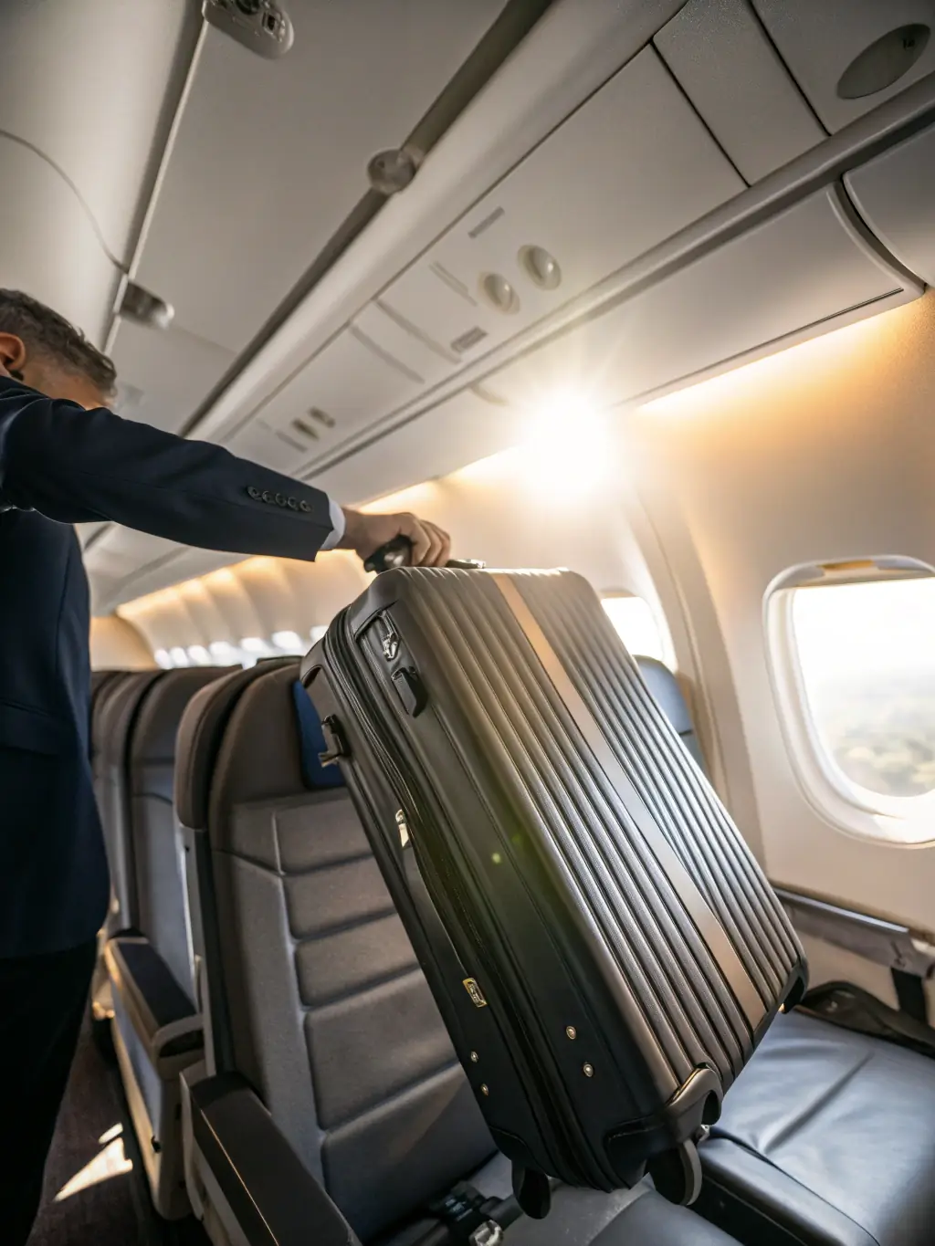 A suitcase with a tag, symbolizing coverage for lost or delayed baggage.